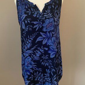 Loft women's sleeveless flowered top